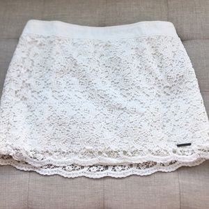Abercrombie & Fitch white Lace Skirt